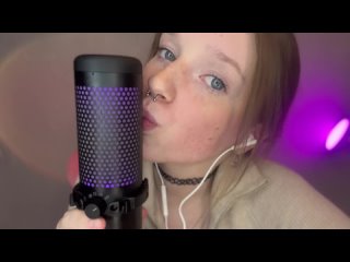 kuporovaa krupa asmr vulgar girl with freckles plays with a condom in her mouth wet sound (brunette with freckles)